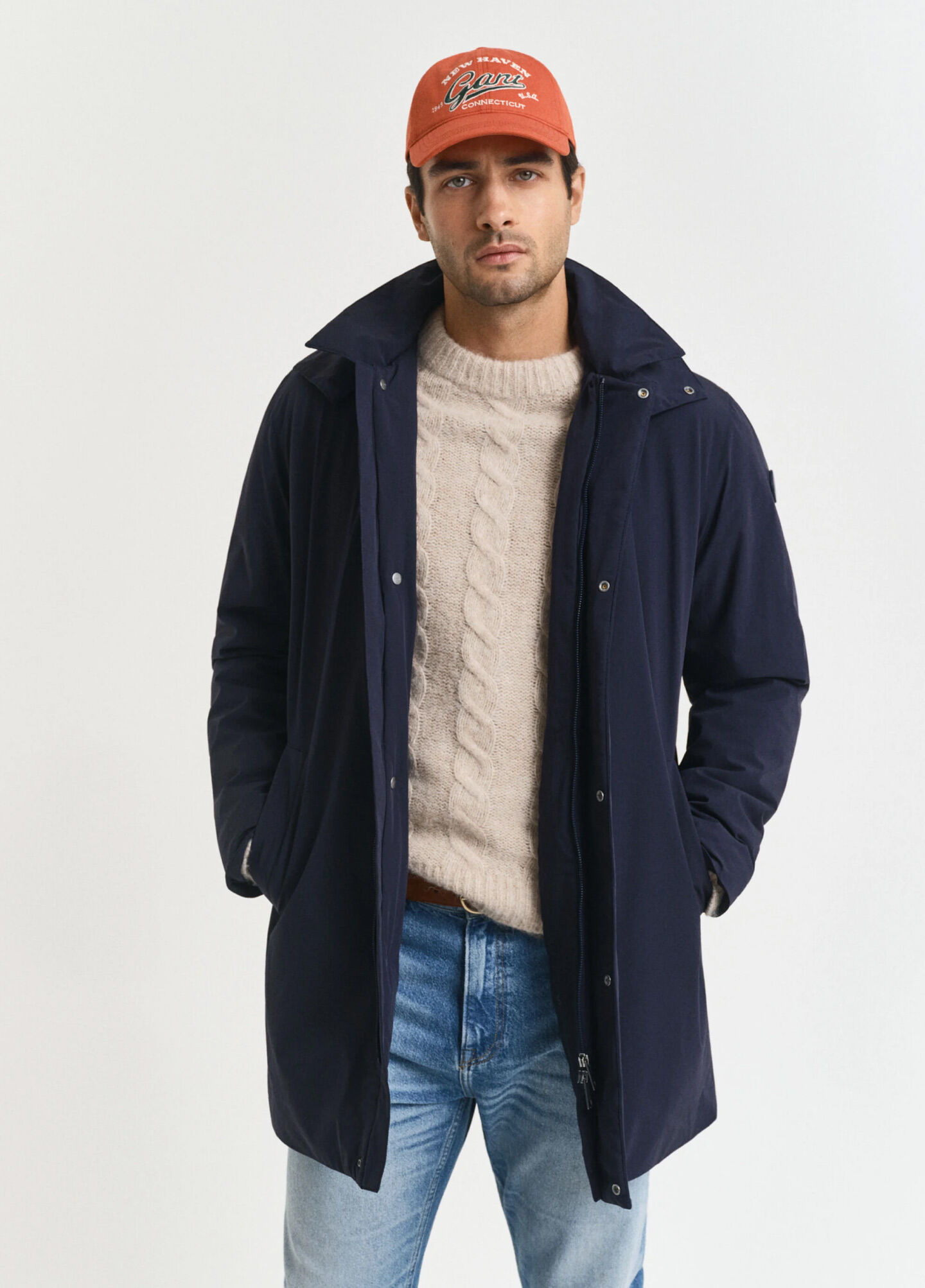 Wattierter Kurzmantel