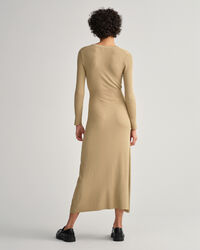 Geripptes Cardigan-Kleid