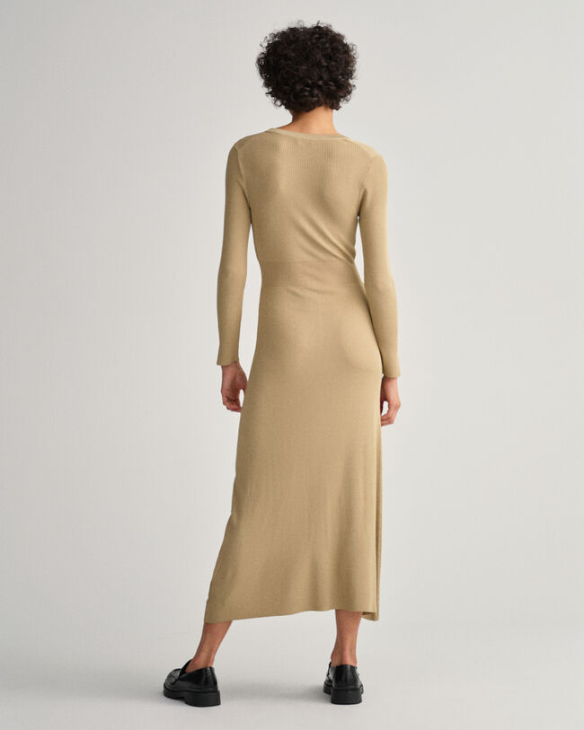 Geripptes Cardigan-Kleid