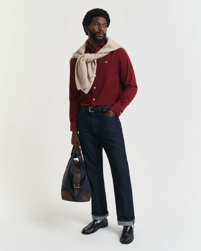 Regular Fit Cordhemd aus Baumwolle