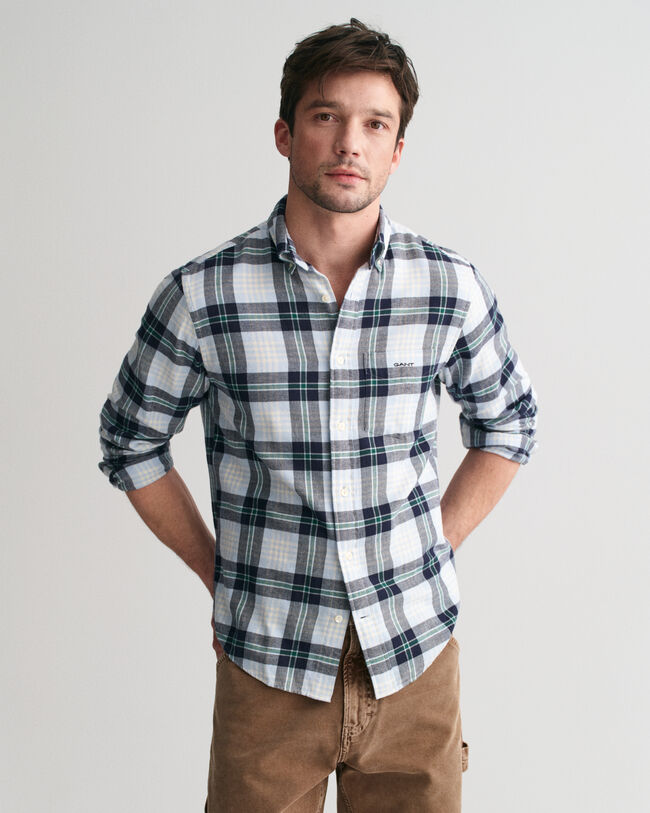 Regular Fit Tartan Flanellhemd