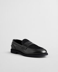 Gracelyn Leder Loafer mit Fell
