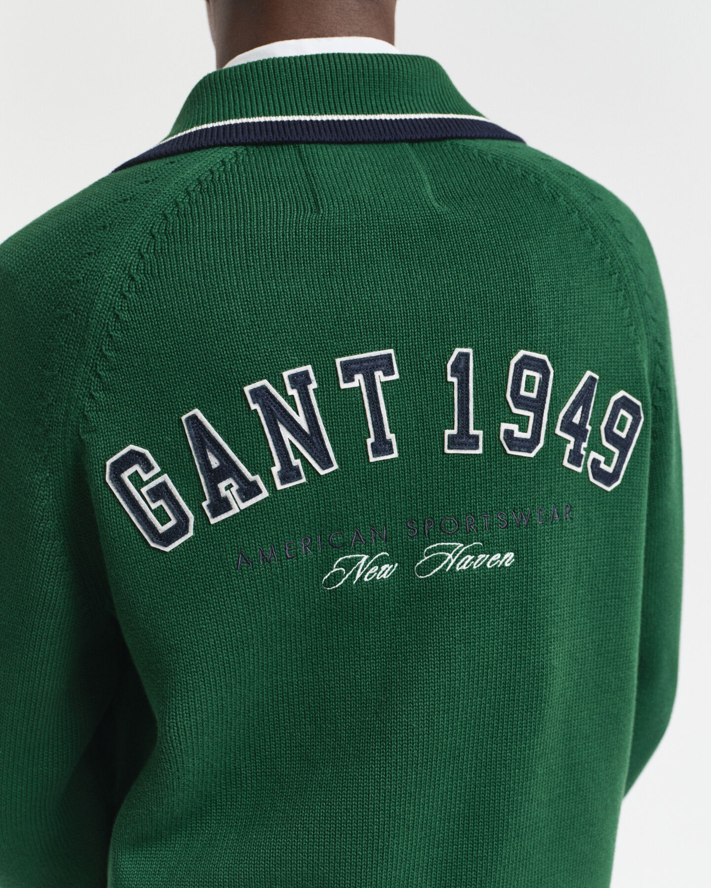 GANT 1949 Graphic Strickjacke mit Reißverschluss