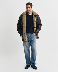 Rundhalspullover mit Kaschmiranteil