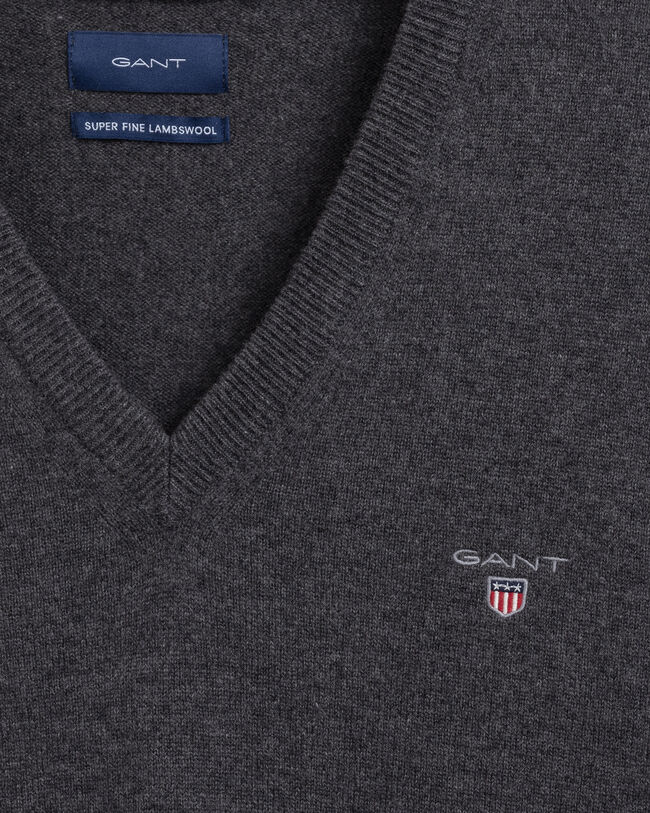 V-Neck Pullover aus Super Fine Lambswool