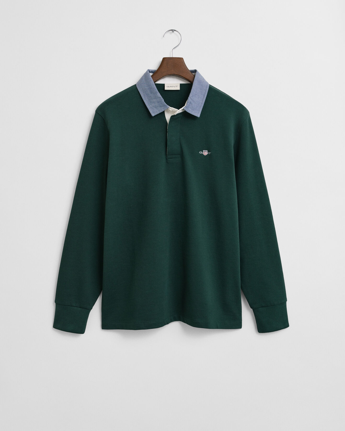 Heavy Rugger mit Chambray-Kragen