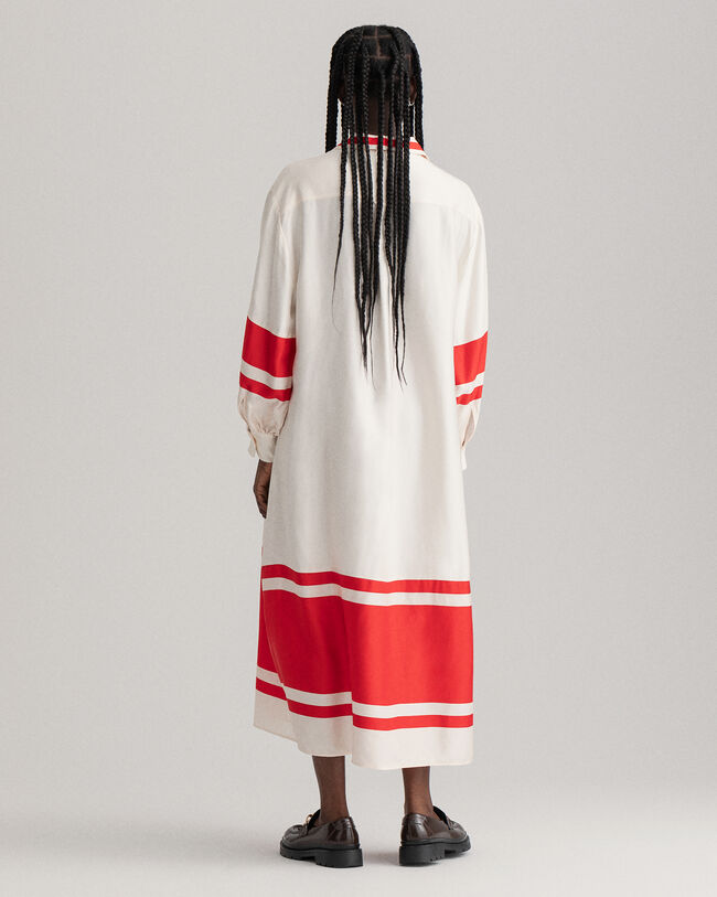 Detail Kleid mit Streifen