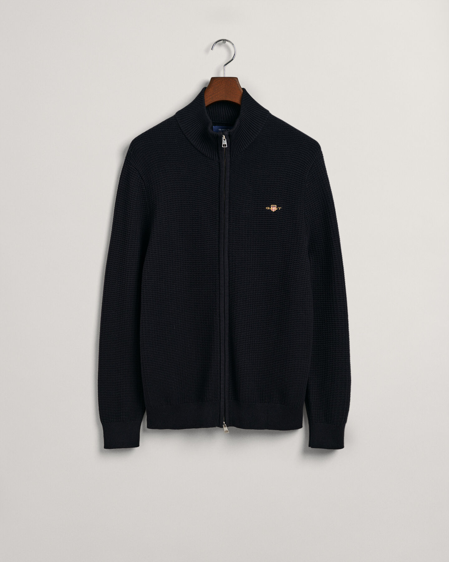 Textured Baumwoll Strickjacke