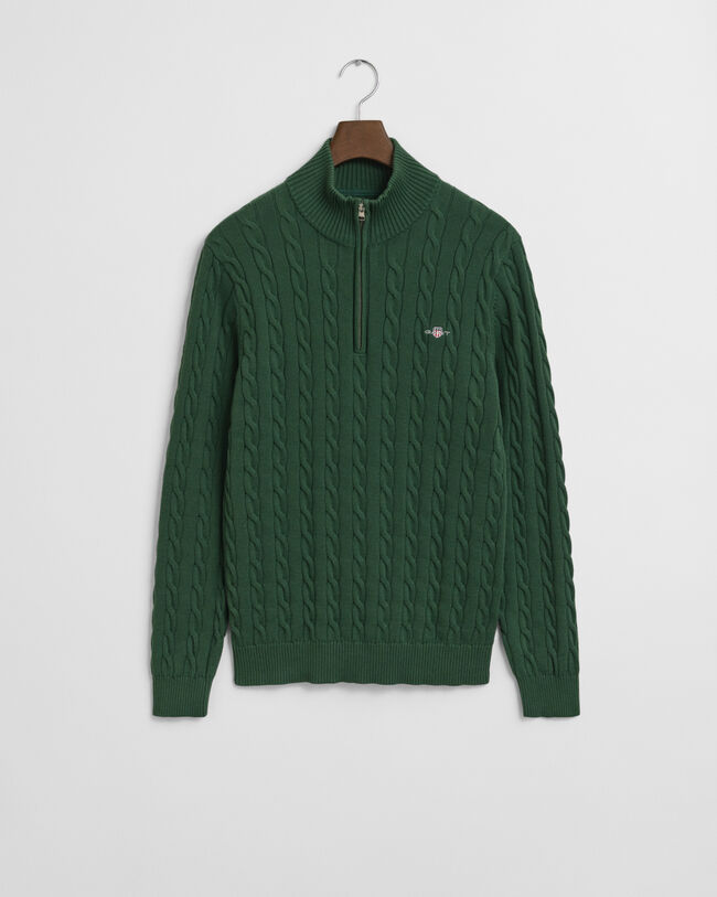 Zopfstrick Troyer aus Baumwolle