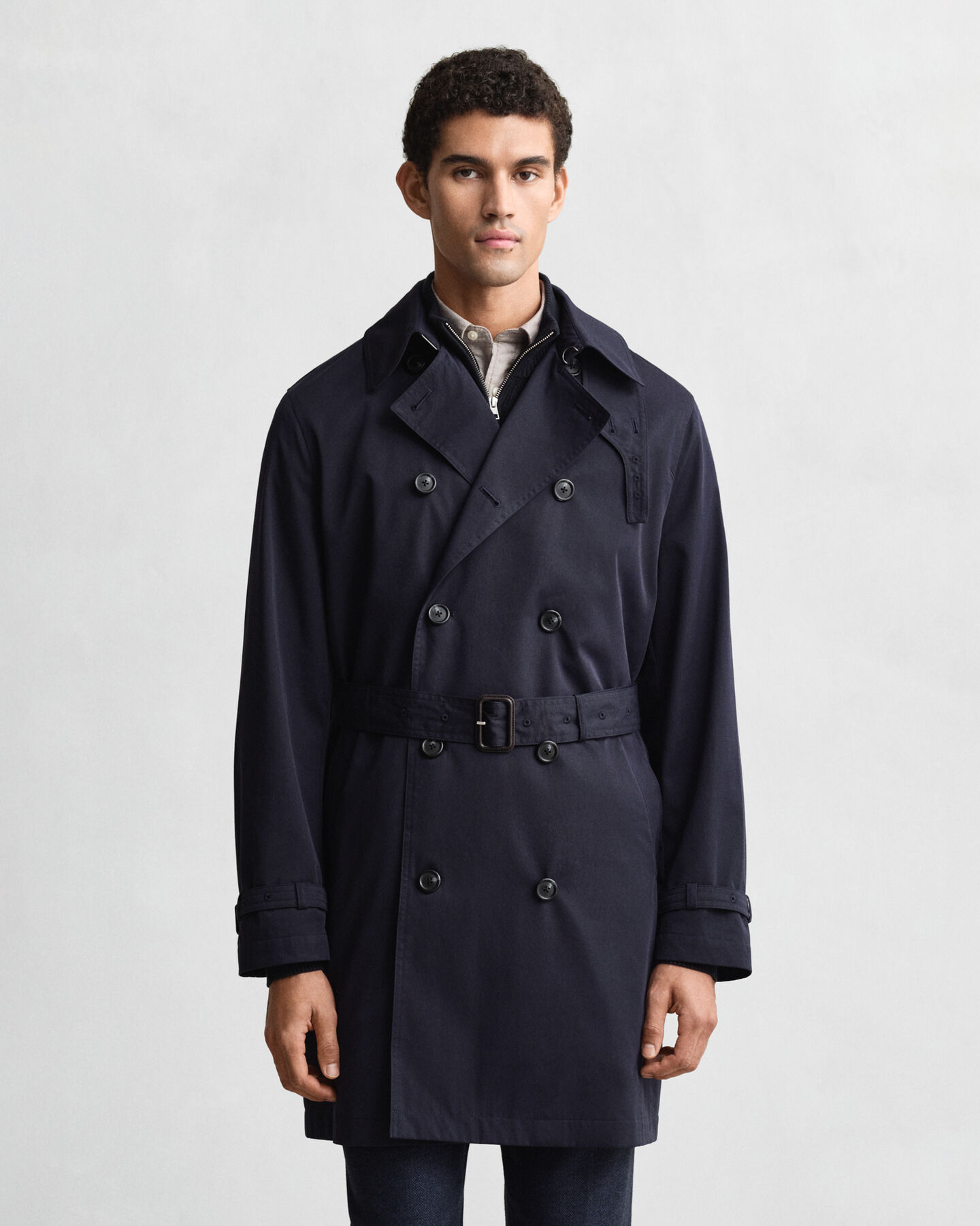 Trenchcoat aus Baumwollgemisch