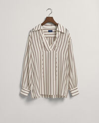 Gestreifte V-Neck Bluse