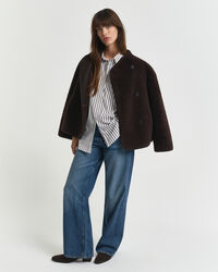 Regular Fit Classic Popeline Bluse mit Streifen