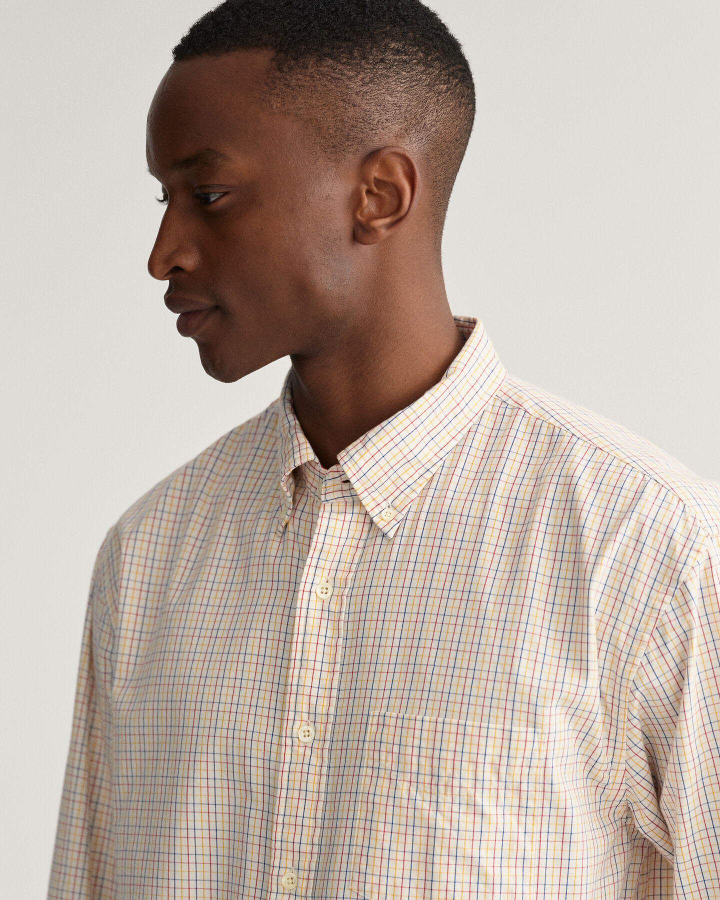 Relaxed Fit Tattersall Oxford-Hemd