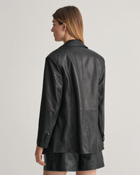 Regular Fit Blazer aus Leder