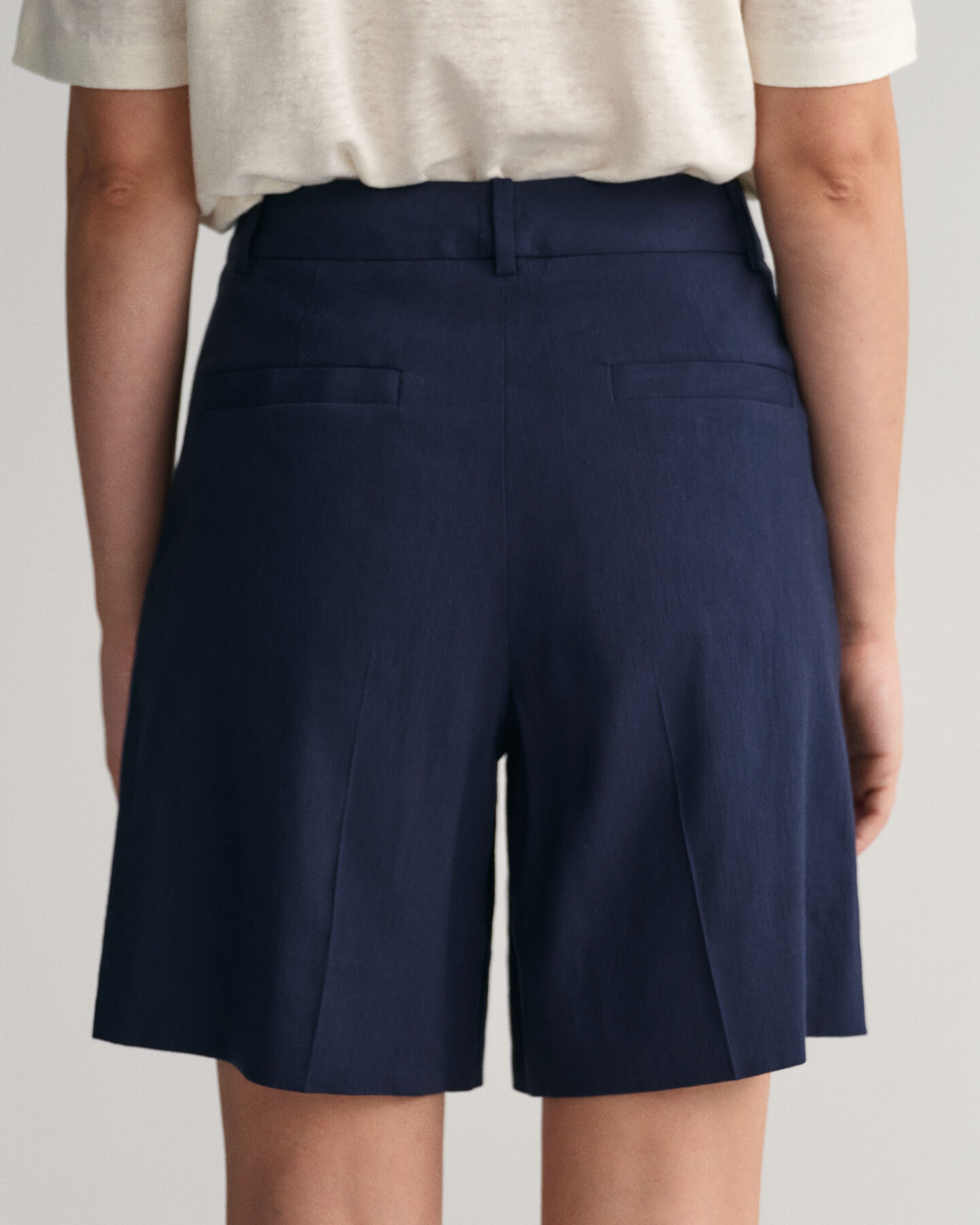 Stretch Leinen Shorts