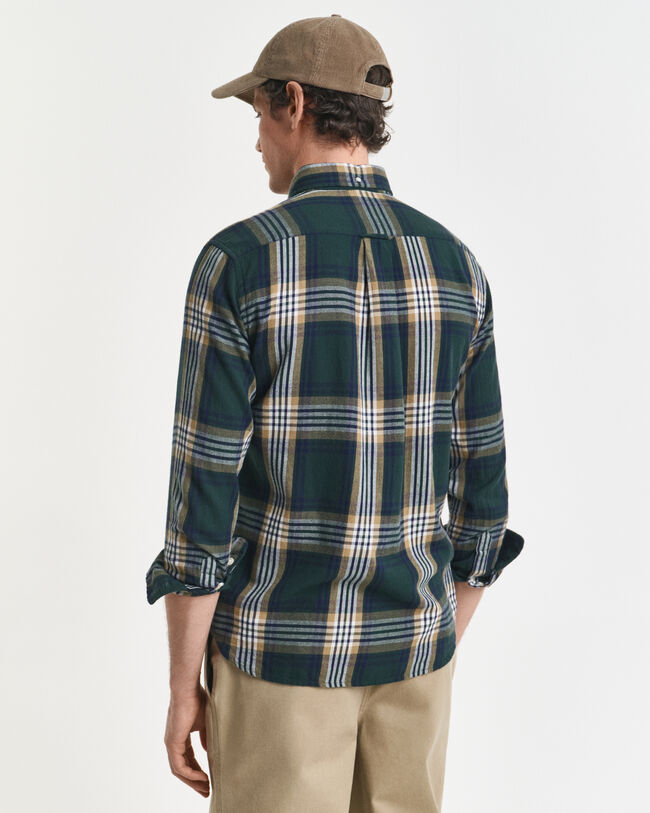 Regular Fit Windblown Flannel Karohemd