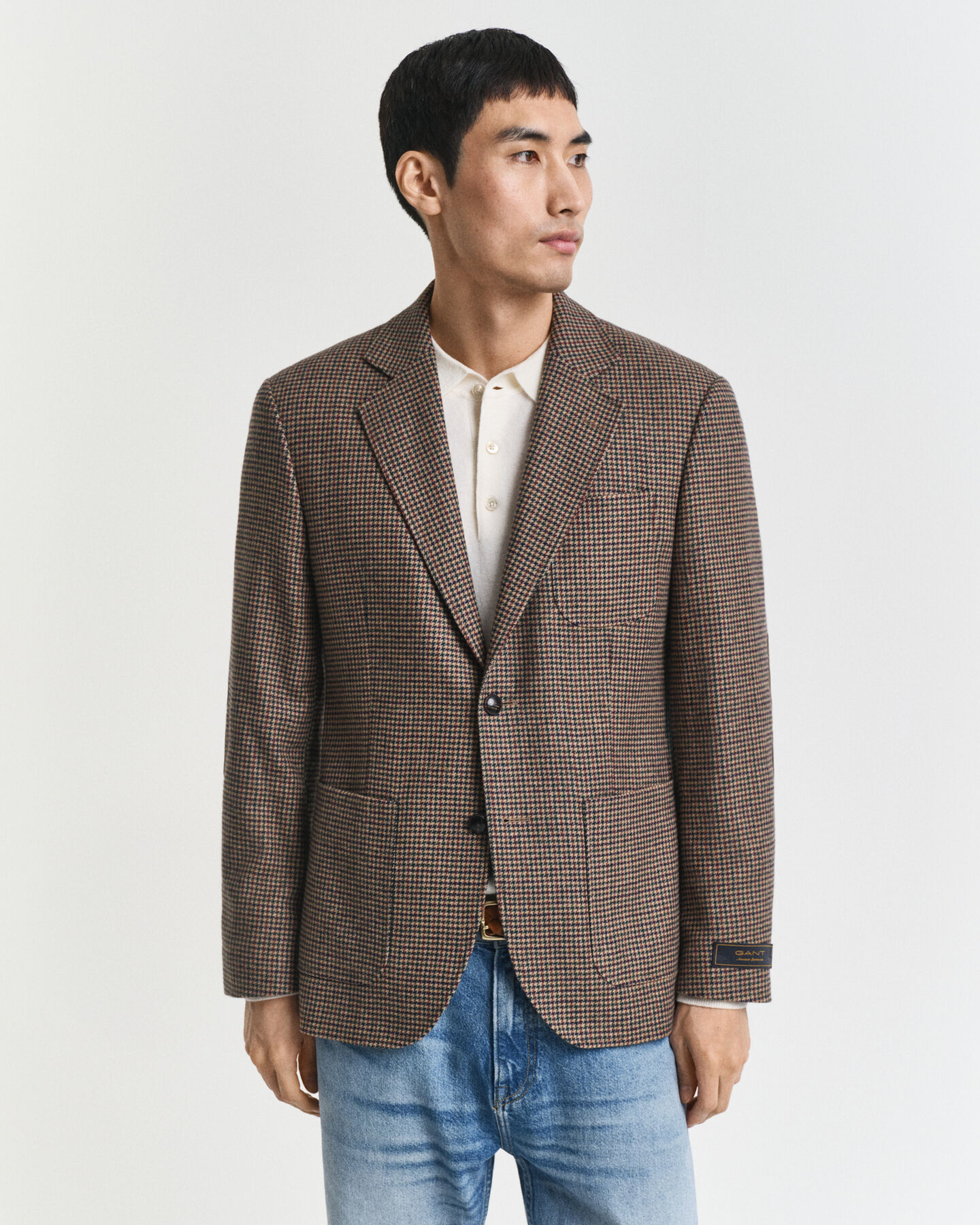 Slim Fit Houndstooth Karosakko
