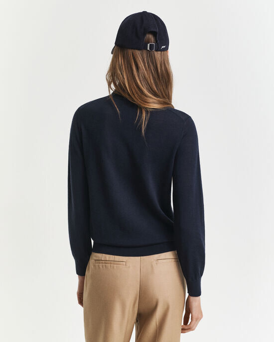 Rollkragenpullover aus extrafeiner Merinowolle