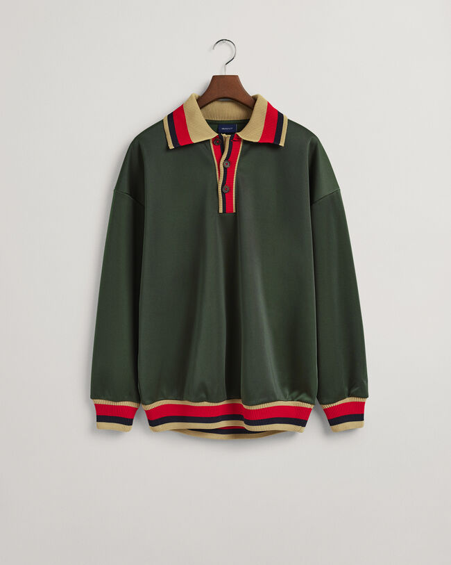 Sweat Rugger mit Strickkragen