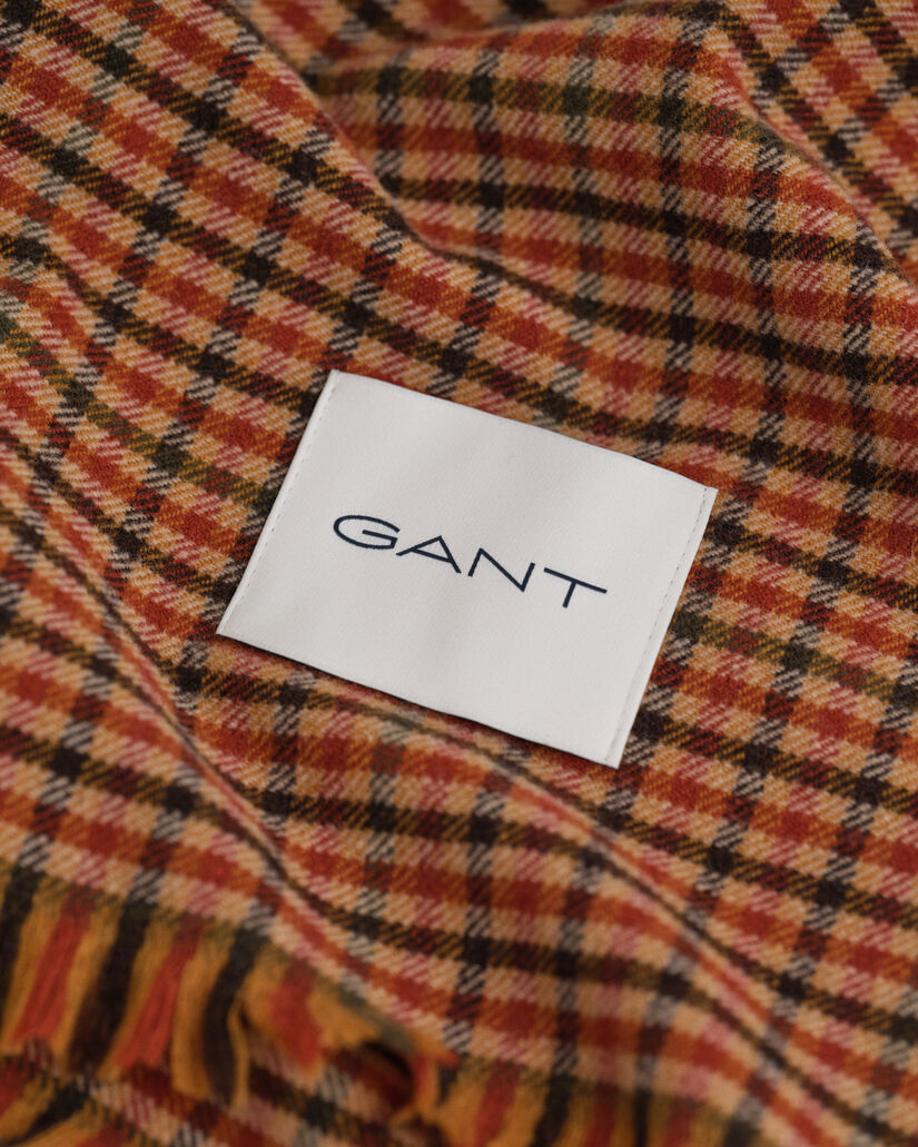 Breiter Gingham Wollschal