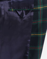 Regular Fit Anzugblazer mit Karomuster