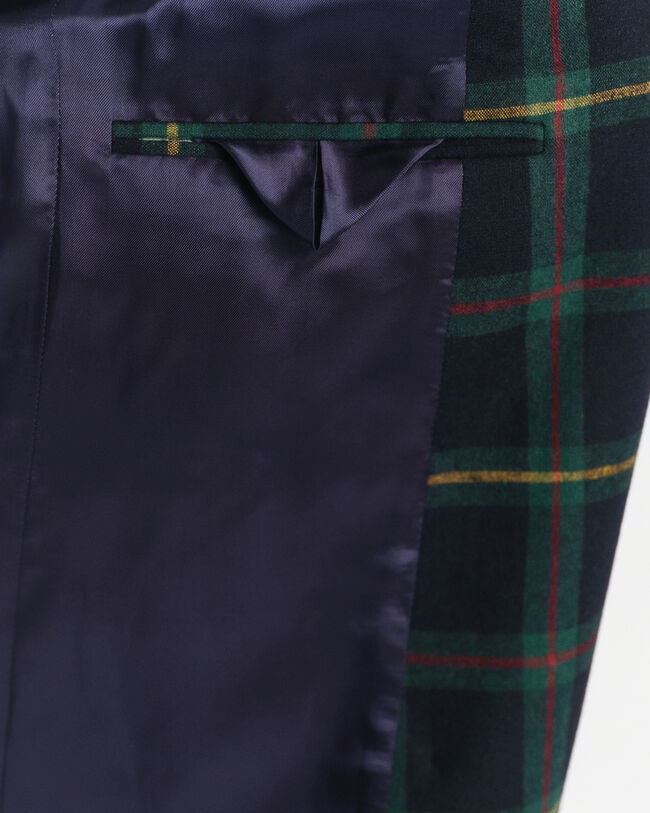 Regular Fit Anzugblazer mit Karomuster