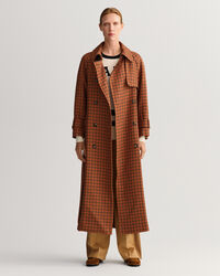 Karierter Trenchcoat