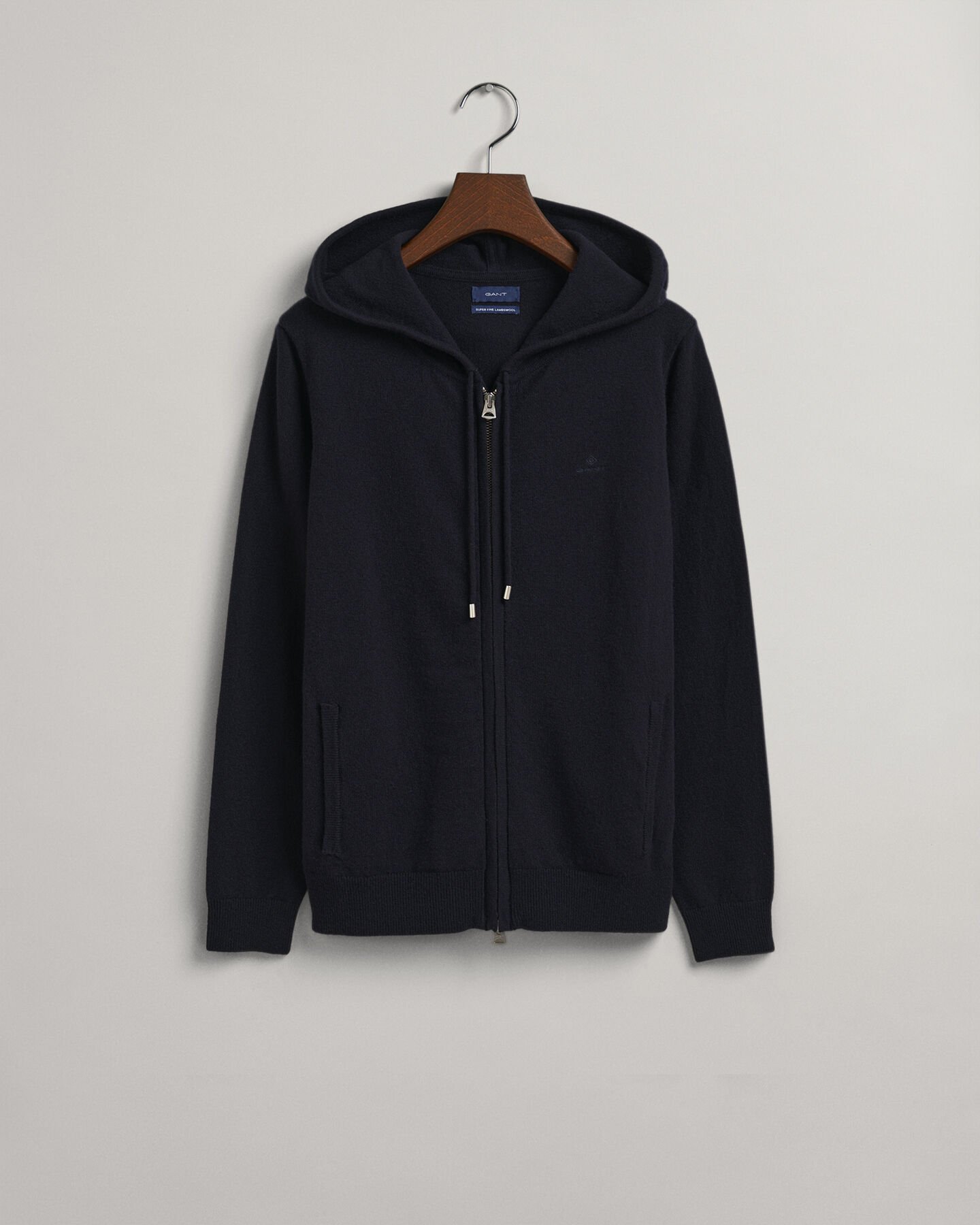 Sweatjacke aus Super Fine Lambswool