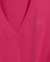 Leichter V-Neck Pullover aus Baumwolle