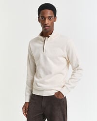 Sacker Rib Sweatshirt mit Reißverschlusskragen