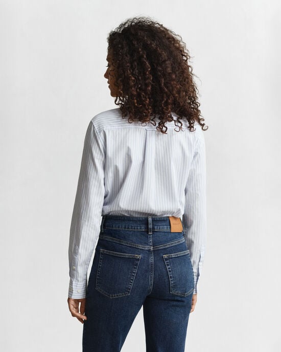 Regular Fit Classic Popeline Hemd mit Streifen