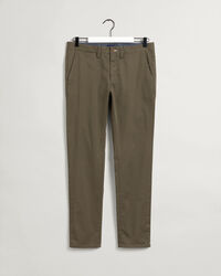 Hallden Slim Fit Twill Chinohose