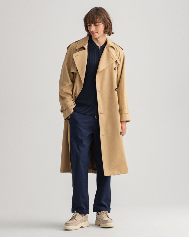 Baumwoll-Rippstrick Jacke mit Rei&szlig;verschluss