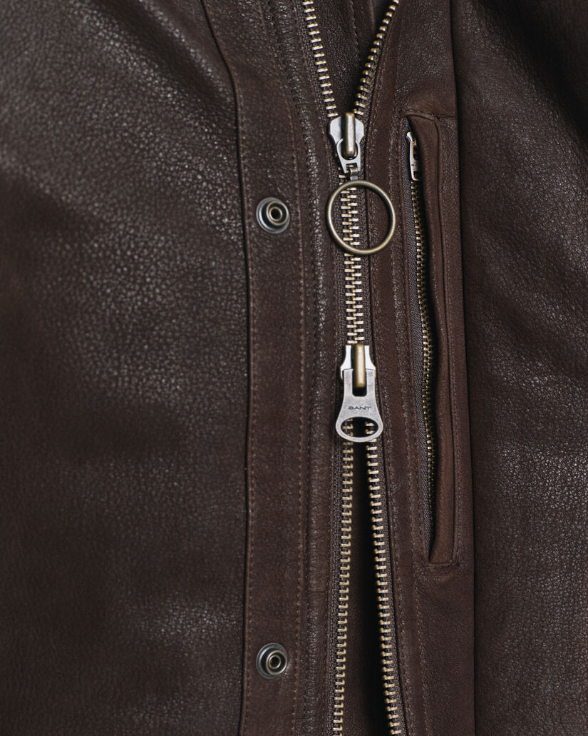 Decker Jacke aus Nubukleder