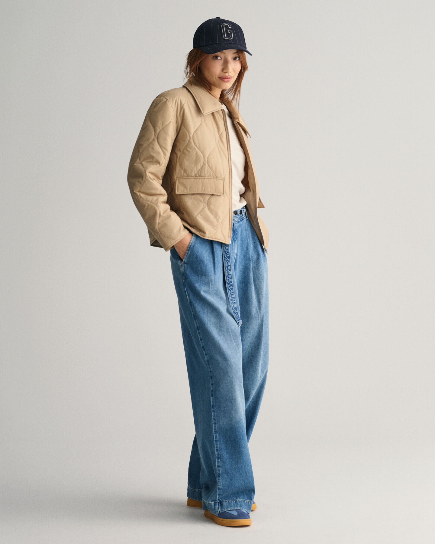 Steppjacke mit Kragen