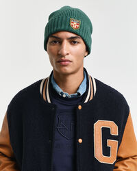 Woll Beanie mit Badge