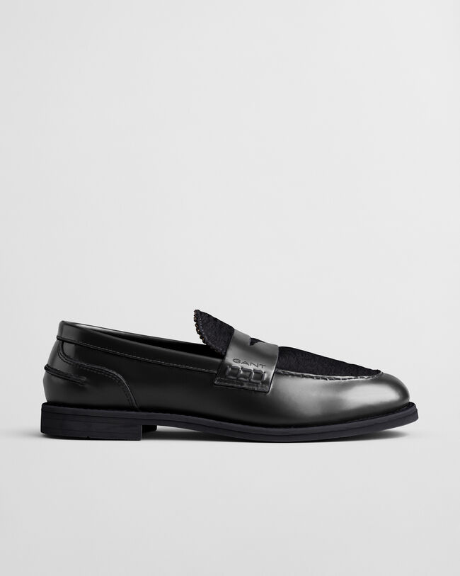 Gracelyn Leder Loafer mit Fell