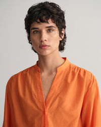 Relaxed Fit Baumwoll Seiden Bluse