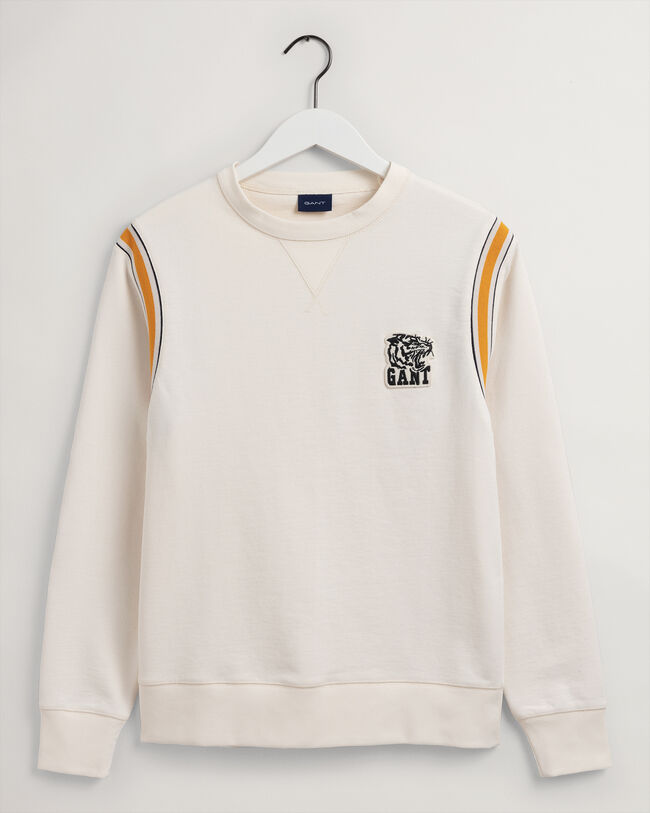 Tiger Badge Rundhals-Sweatshirt