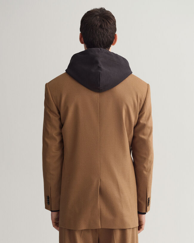 Oversized Flanell-Anzugsakko