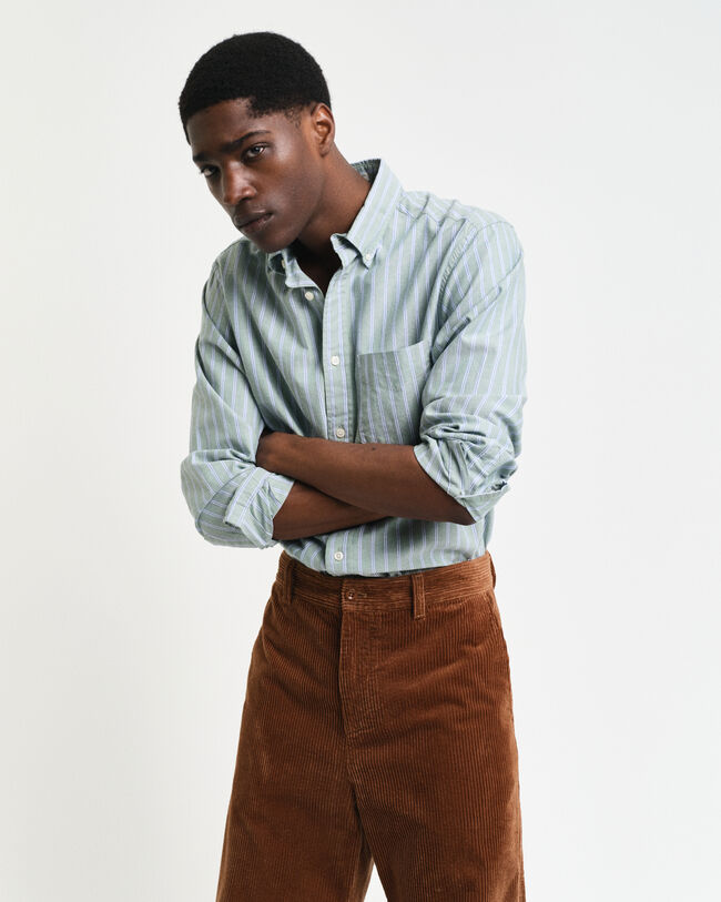 Regular Fit Archive Oxford-Hemd mit Streifen Ohne Logo