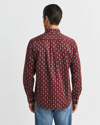 Regular Fit Twill-Hemd mit Paisley-Print