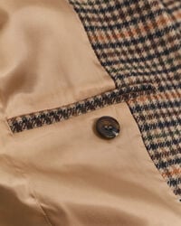 Regular Fit Houndstooth Blazer aus Wolle