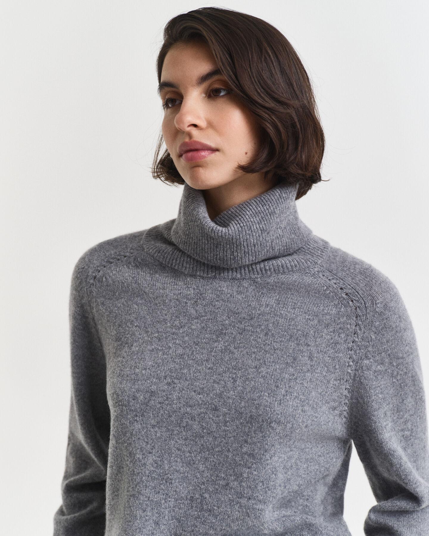 Weicher Rollkragenpullover aus Wolle mit Kaschmiranteil