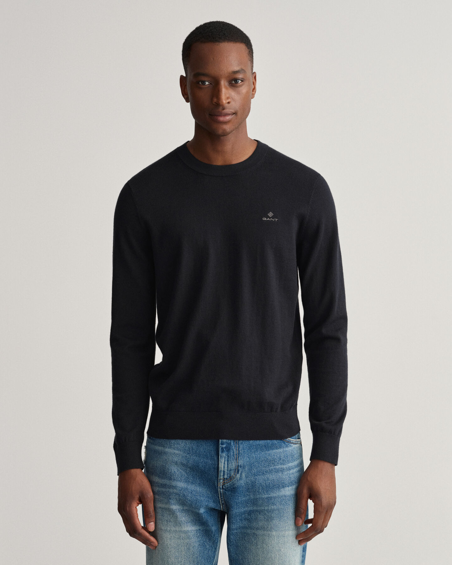 Baumwoll Kaschmir Rundhalspullover