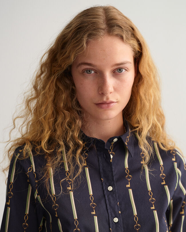 Regular Fit American Luxe Bluse aus Baumwoll-Voile