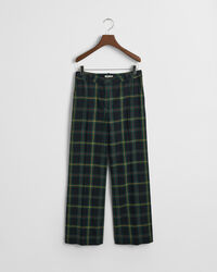 Karierte Anzughose mit geradem Bein