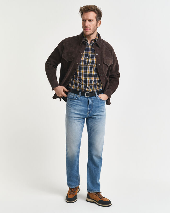 Regular Fit Windblown Flannel Hemd mit Karomuster