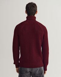 Textured Rollkragenpullover