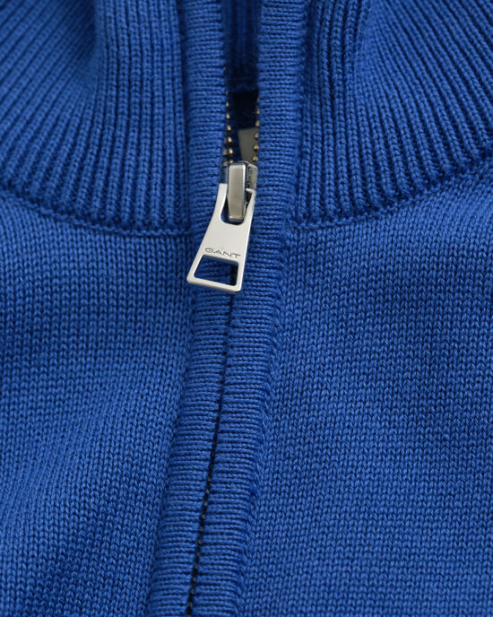 Casual Cotton Strickjacke mit Reißverschluss